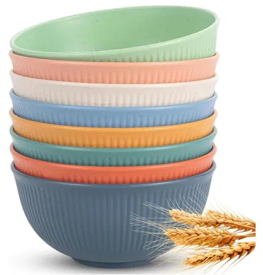 10er-Set Müslischalen, 650 ml, Kunststoff, 15 cm, bunt