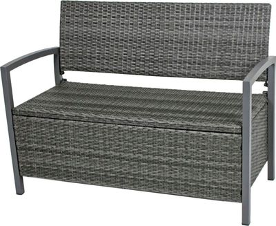 Garden Pleasure zahradní lavička Ferrara 970303 tmavě šedý plast 117,0 cm