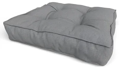 Produktbild von POKAR Sitzkissen 70x70x10 cm für Garten- und Loungemöbel, Grau - Wasserabweisend