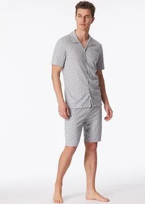 Produktbild von Schiesser Herren Pyjama kurz grau-mel. 54  ST