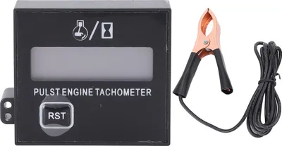 Obrázok produktu pre Malý digitálny otáčkomer motora s klipom -Vodotesný otáčkomer motorovej píly -Tachometer pre motocykel golfový vozík Kart ATV -Jachta