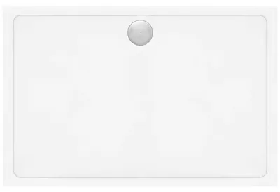 Produktbild von Duschtasse Rea Savoy 80X100 Weiß mit gebürsteter Goldabdeckung