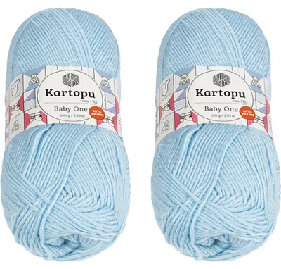 Obrázek produktu pro SET 2ks - Příze BABY ONE - 100 g, 250 m - Modrá