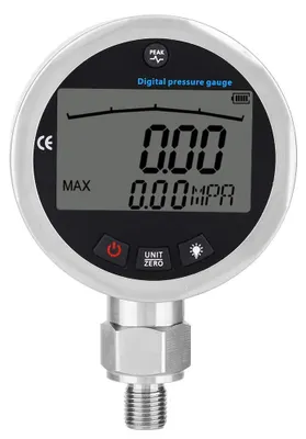 Obrázek produktu pro Digitální manometr - Hydraulický manometr s LCD displejem - 400 bar