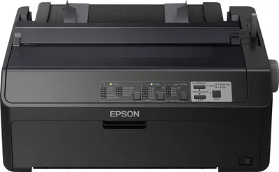 Zdjęcie produktu dla Epson LQ-590II, 550 cps, 10 cpi, 6 kopii, Code 128 (A/B/C), Code 39, EAN13, EAN8, Interleaved 2/5, POSTNET, UPC-A, UPC-E, PC437, PC708, PC720, PC850, PC858, PC864, PCAR864, ISO 8859-15, Roman 8, Italski, Koperty, Etykieta/metka, Rolka