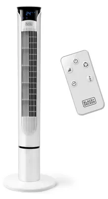 Image de Ventilateur colonne 100cm 45w 3 vitesses blanc - Black+decker - BXEFT49E -