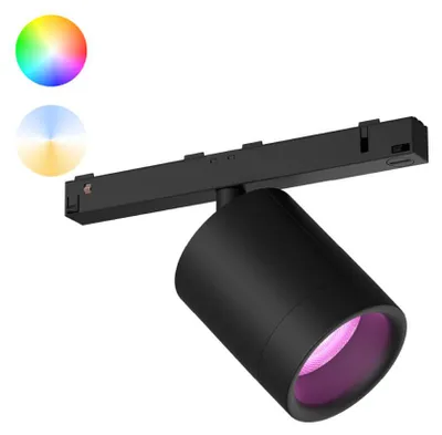 Obrázok produktu pre Philips Hue White and colour ambience 8719514407442, Inteligentný svetelný bod, Bluetooth/Zigbee, Čierna, Integrovaná LED, Kov, Žiarovky bez možnosti výmeny