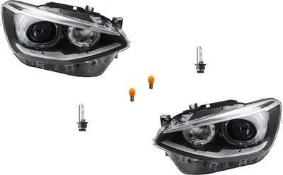 Produktbild von Johns, reflektory ksenonowe przednie pasujące do BMW serii 1 F20 F21 10-15 zestaw żarówek L R 63117296913 7296913 63117296914 7296914