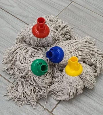 Produktbild von Set mit 6 superabsorbierenden Moppaufsätzen aus Baumwolle