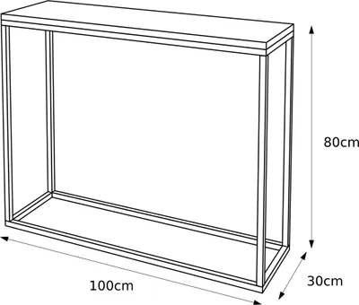 Obrázok produktu pre Konzolový stolík MODERN LEVANTO CHROM 100 cm