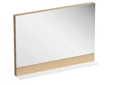 Obrázek produktu pro Zrcadlo do koupelny RAVAK Formy 120 x 71 cm v dubovém rámu s poličkou X000001048