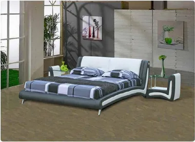 Produktbild von Wasserbett Bett Betten Komplett Lederbett Polsterbett mit Matratze  Neu LERA