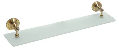Produktbild von Glasregal Bemeta Retro 600 mm sandgestrahltes Glas/Bronze