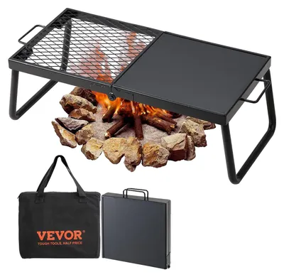 Obrázok produktu pre VEVOR BBQ Gills gril na drevené uhlie skladací stolový gril 570 x 285 x 230 mm, 6 kg Prenosný cestovný gril vonkajší kempingový gril 300 ℃, grilovacia mriežka + grilovacia doska na záhradné párty, pikniky, terasu
