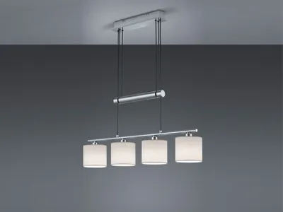 Produktbild von Pendelleuchte 'Garda' nickel 4flg 305400401