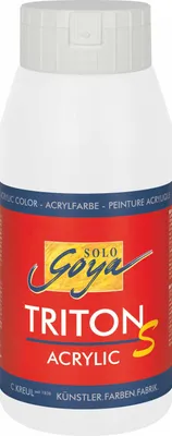 Produktbild von KREUL Acrylfarbe SOLO Goya TRITON S mischweiß 750ml Flasche
