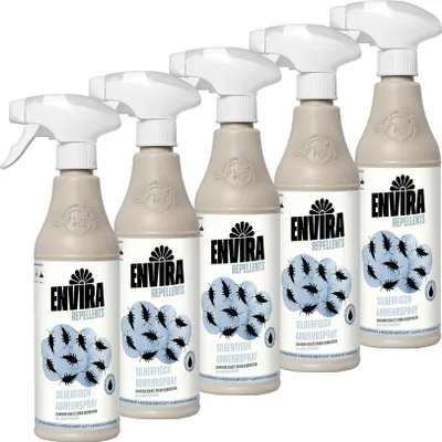 Produktbild von Envira Silberfisch Abwehrspray mit Vorteilspack 5x500ml