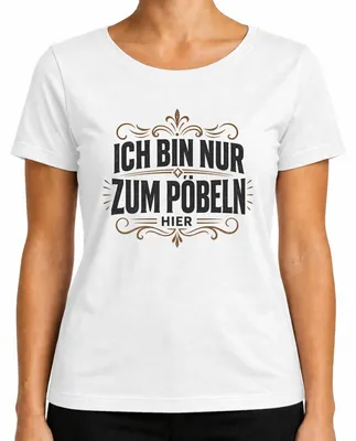 Obrázek produktu pro Tričko s potiskem "Jenom pro zábavu, sarkastické výroky", dámské, bílé, velikost L