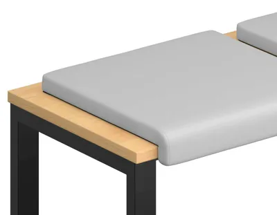 Image de vidaXL : 2 coussins de sol, tissu velours texturé, gris clair, profondeur 35 cm