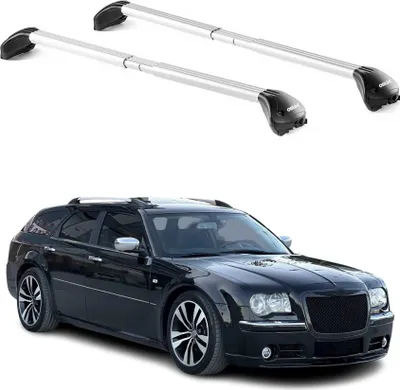 Image de Barres de toit pour Chrysler 300 C Wagon 2004-2011 Gris Argenté 2 pièces ABE