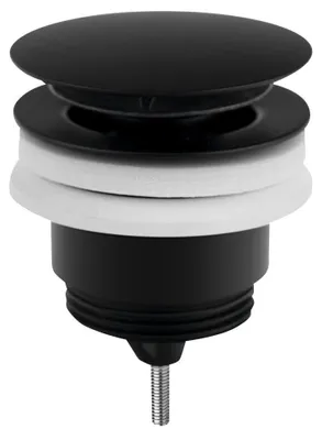Obrázek produktu pro Odpadní sada 5/4", click-clack, velká zátka, 10-45 mm, černá matná