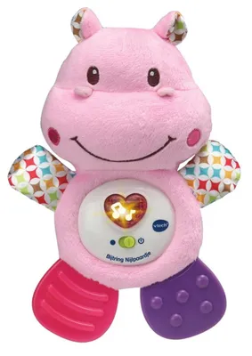 Zdjęcie produktu dla VTech Bijtring Nijlpaardje roze, Brzmienie, Funkcja mówienia, LR44, Syntetyk, Plusz