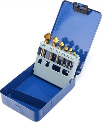 Produktbild von HSS-Verzinkfreze 6-stufig - TIN - Set