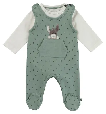 Produktbild von Sterntaler Strampler-Set Jersey Blätter