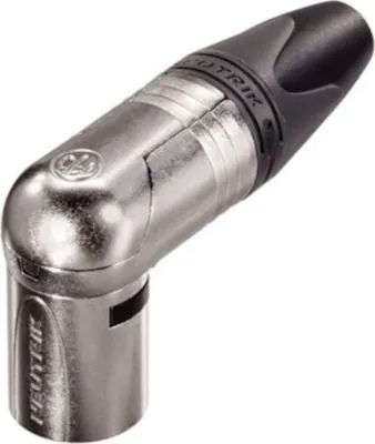 Produktbild von XLR Kabelstecker 90° 4 N/A XX/RX Lötverbindung vernickelt