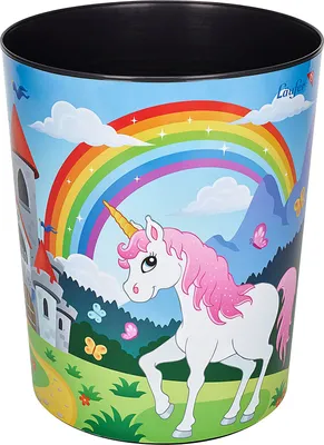 Produktbild von Läufer Papierkorb Einhorn 13 Liter
