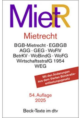 Produktbild von Mietrecht. MietR