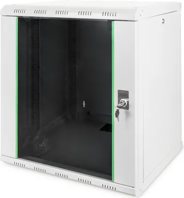 Produktbild von Digitus Wandgehäuse Unique Serie - 600x450 mm (BxT), Wandmontiertes Regal, 12U, 100 kg, 25 kg, Grau