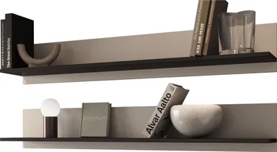 Produktbild von MIRJAN24 Wandregale  Soho S-5, Wandregale (Farbe: Cashmere / Cashmere + Schwarz)