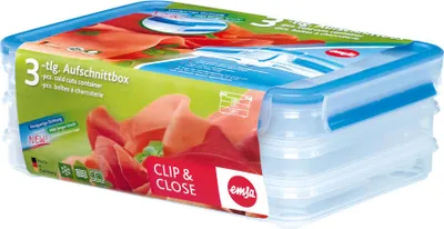 Obrázek produktu pro EMSA 508556, Kontejner, Čtverec, 1 l, Průhledná, Polypropylen (PP), Termoplastický elastomer (TPE), Polypropylenový (PP) / termoplastický elastomer (TPE)