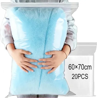Image de Sacs de rangement pour vêtements de voyage, lot de 20, grands (60x), organisateurs imperméables pour bagages