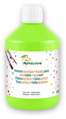 Produktbild von Clairefontaine Acrylfarbe hellgrün 500ML Matt, deckend & lichtbeständig