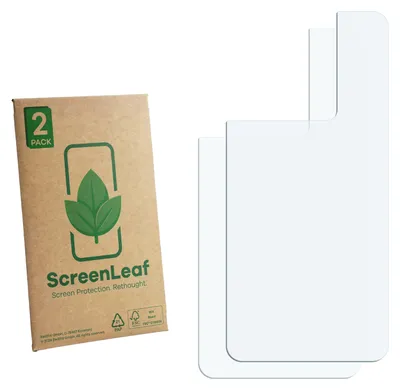 Produktbild von 2x ScreenLeaf Schutzfolie für Xiaomi 14T (Rückseite) nachhaltiger Displayschutz Display Schutz Folie Klar Transparent