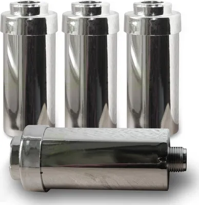 Produktbild von 4x Duschfilter FitAqua chrom, Wasserfilter zum Wohle Ihrer Haut, BPA-frei
