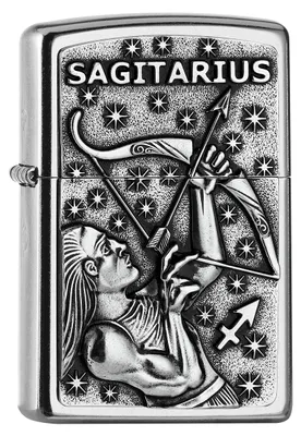 Produktbild von Zippo Feuerzeug Sagittarius 2006505 Sternzeichen Schütze Sturmfeuerzeug Benzin