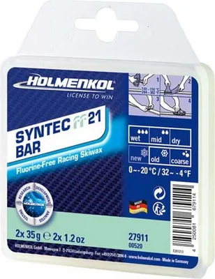 Produktbild von Holmenkol Syntec Ff 21 Bar 0°c/-20°c Wachs 2x35 G Durchsichtig  Durchsichtig One Size