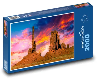 Produktbild von Puzzle 2000 Monument Valley - USA - martinpuzzle