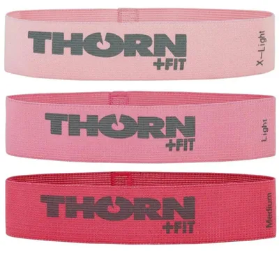Obrázok produktu pre Thorn Fit – odporová guma (balenie po 3 ks) MR2396 (jednotná veľkosť) (svetloružová/ružová/tmavoružová)
