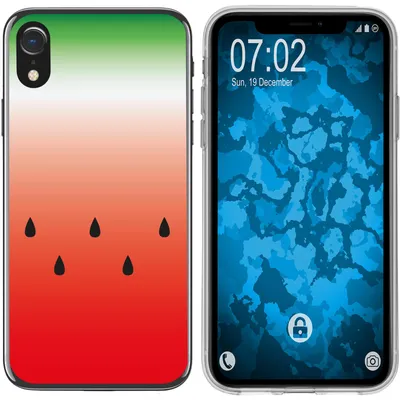 Produktbild von PhoneNatic Case kompatibel mit Apple iPhone Xr Silikon-Hülle Sommer Melone M5