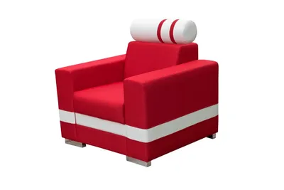 Obrázek produktu pro MOB, Křeslo - Reinaldo (červená + bílá)