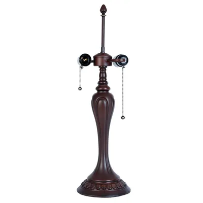 Produktbild von Clayre & Eef Lampensockel Tischlampe Tiffany Ø 17x60 cm Braun Kunststoff