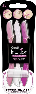 Produktbild von WILKINSON SWORD Gesichtshaarentferner, Intuition Perfect Finish Eyebrow Shaper, 3 St