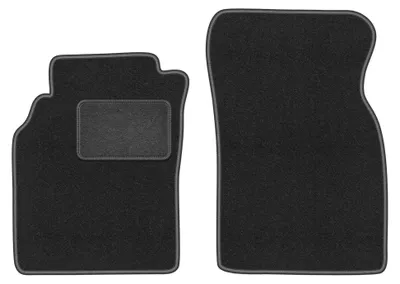 Imagen del producto de Alfombrillas delanteras de moqueta para Nissan Primera P11 1995-2002 (liftback/sedán/familiar) – 2 piezas, gris grafito, a medida – Wielganizator LUX