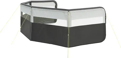 Obrázek produktu pro nafukovací zábrana proti větru 840 x 140 cm černá/světle šedá