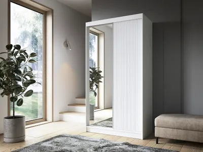 Obrázok produktu pre Šatníková skriňa Biancco II so zrkadlom - 120 cm