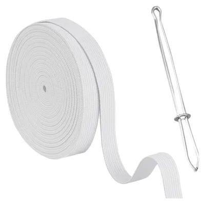 Elastikband 2 cm x 10 m, weiß, für Hosenbund, Nähen und DIY